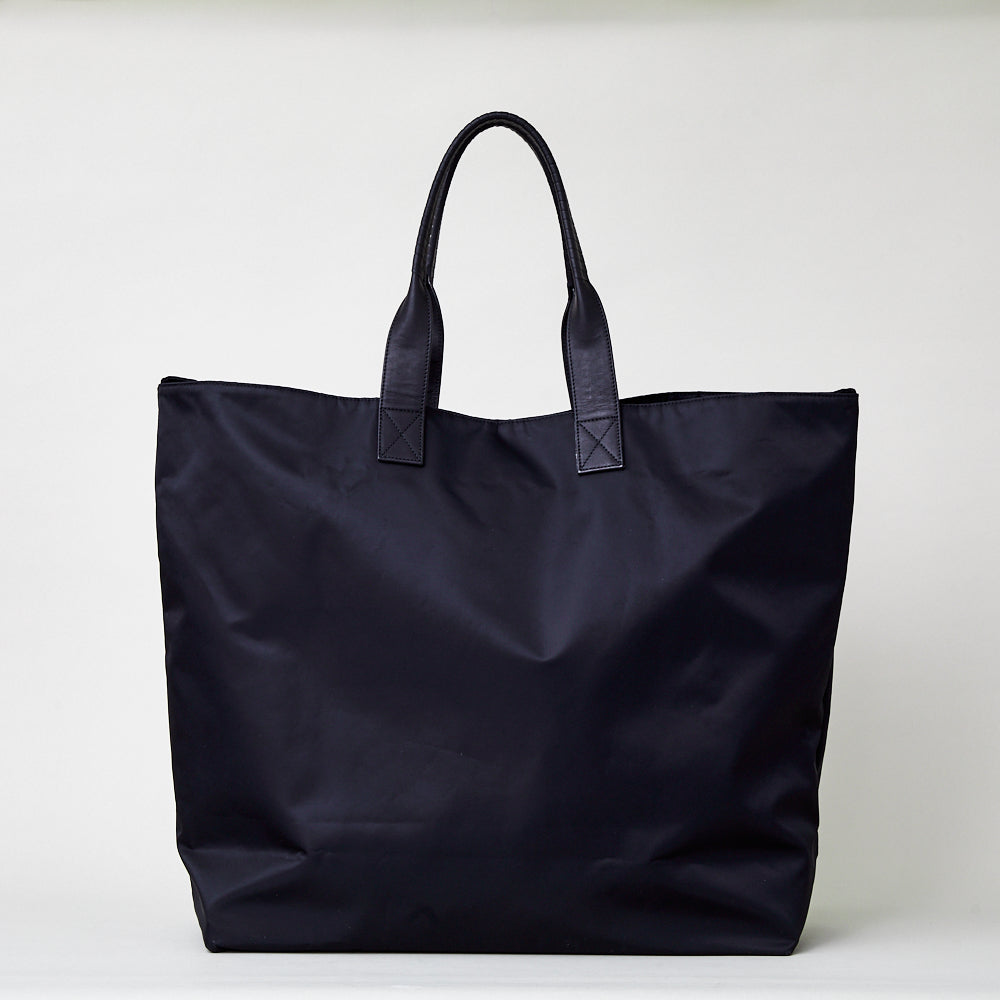 pack tote BAZAR / co21fwpt010 R Nylon * H cow leather – cornelian