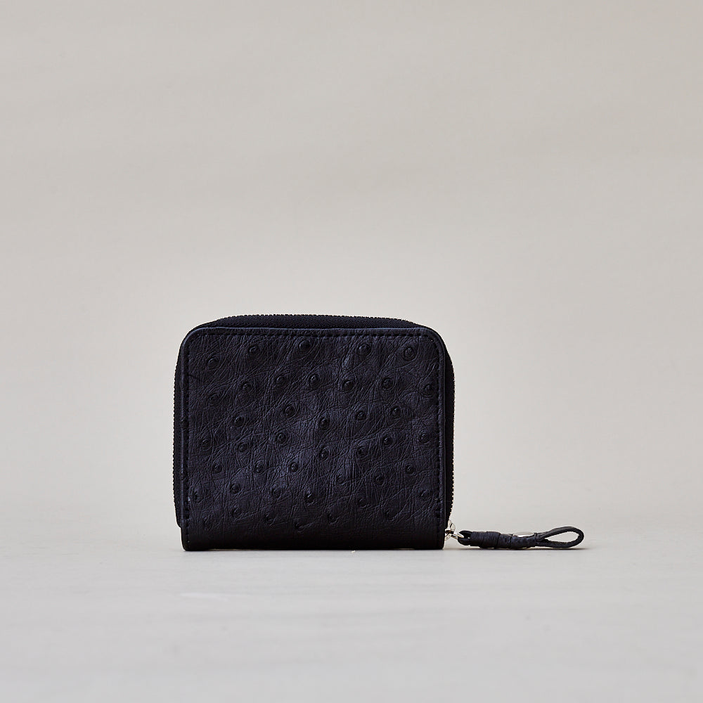 tower half wallet / co21ssthw010a / ostrich leather