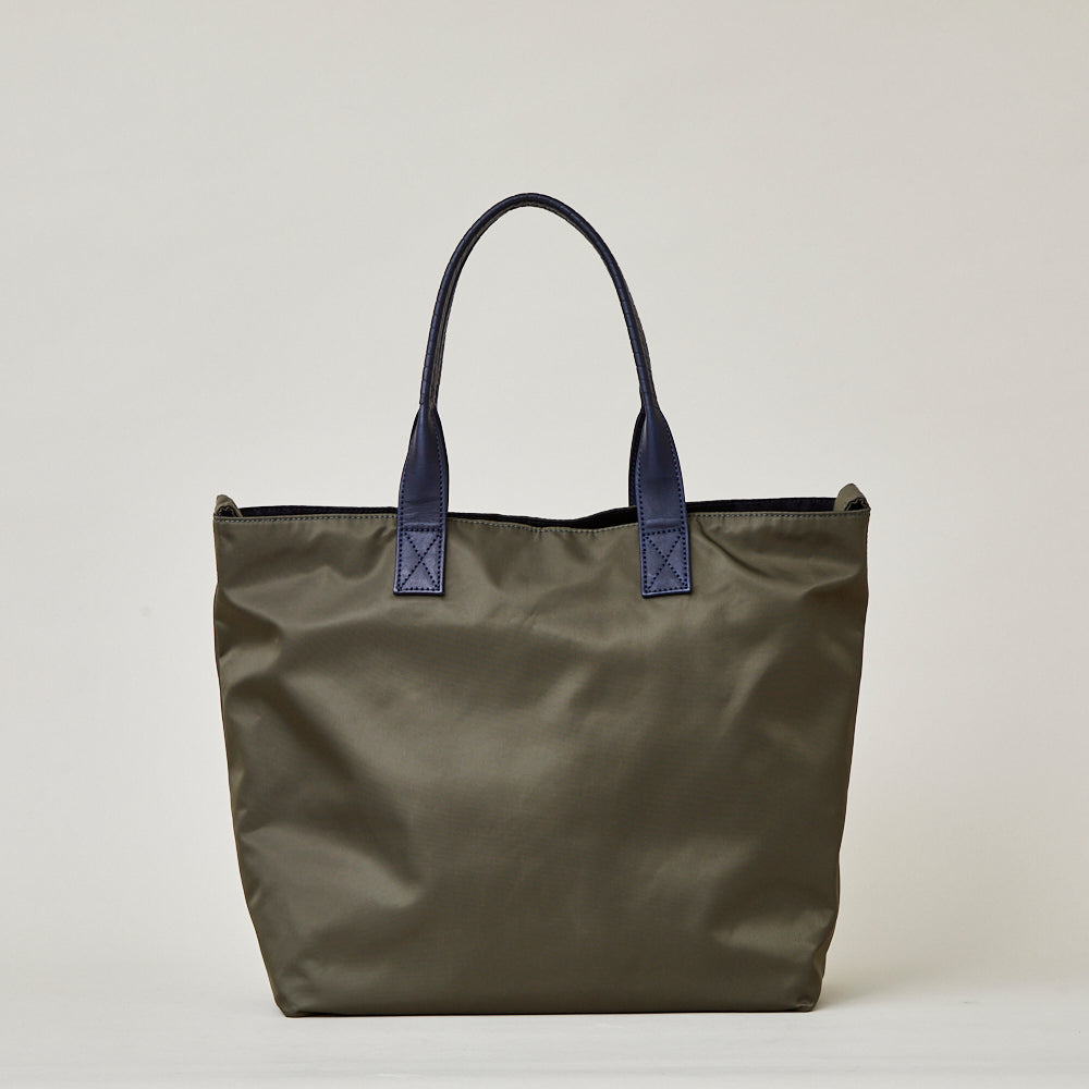 pack tote GROCERY / co21fwpt030 R Nylon * H cow leather – cornelian taurus  by daisuke iwanaga